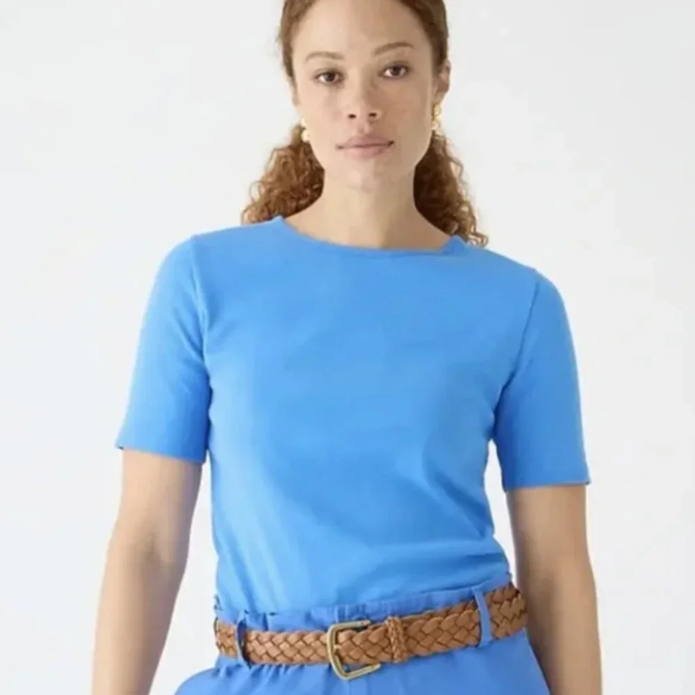J.Crew Slim perfect T-shirt Green Small - Picture 2 of 9